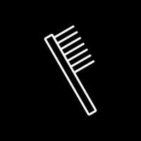 Comb Line Inverted Icon Design vector