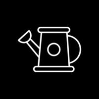 Watering Can Line Inverted Icon Design vector