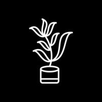 Tarragon Line Inverted Icon Design vector