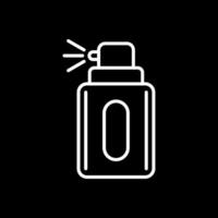 Deodorant Line Inverted Icon Design vector
