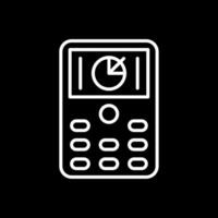 Device Line Inverted Icon Design vector