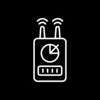 Device Line Inverted Icon Design vector