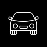 Car Line Inverted Icon Design vector