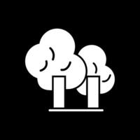 Trees Glyph Inverted Icon Design vector