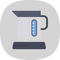 Electric Kettles Flat Curve Icon Design vector