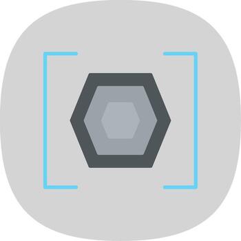 Bracket Flat Curve Icon Design vector