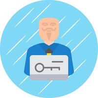 Anonymous Flat Circle Icon Design vector
