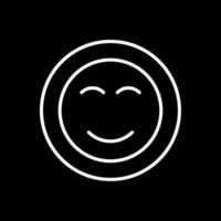 Smile Line Inverted Icon Design vector
