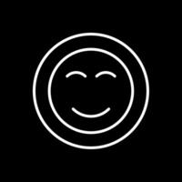 Smile Line Inverted Icon Design vector