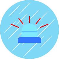 Siren Flat Circle Icon Design vector