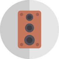 altavoz plano escala icono diseño vector