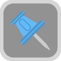 Pin Flat round corner Icon Design vector