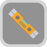 Spirit Level Flat round corner Icon Design vector