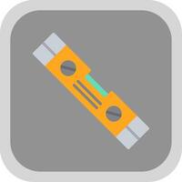 Spirit Level Flat round corner Icon Design vector