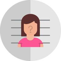 Suspect Flat Scale Icon Design vector