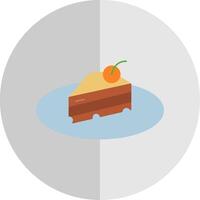 pedazo de pastel plano escala icono diseño vector