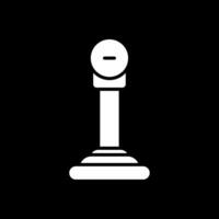Gear Glyph Inverted Icon Design vector