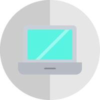 Laptop Flat Scale Icon Design vector