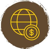 Global Economy Line Gradient Icon Design vector