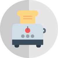 Toaster Flat Scale Icon Design vector