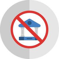 Prohibited Sign Flat Scale Icon Design vector