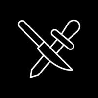 Sharpening Line Inverted Icon Design vector