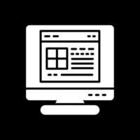 Software Glyph Inverted Icon Design vector
