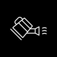 Water Can Line Inverted Icon Design vector