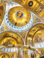 Belgrade, Serbia - 27 January, 2024 Interior of Saint Sava or Hram Svetog Save photo