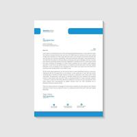 Company letterhead design template vector