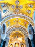 Belgrade, Serbia - 27 January, 2024 Interior of Saint Sava or Hram Svetog Save photo