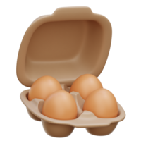 Oeuf plateau 3d illustration png