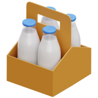 Milch Tablett 3d Illustration png