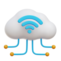 Cloud Computing 3d Illustration png