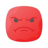 Have a look at this amazing icon of angry emoji, premium vector