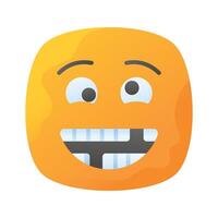 Visually perfect dumb emoji icon design, easy to use and download vector