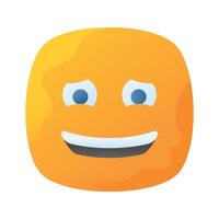 Premium icon of guilty emoji, ready to use editable vector