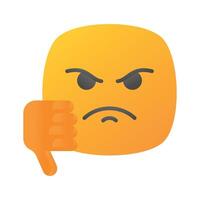 Disgusted emoji design, customizable unique vector