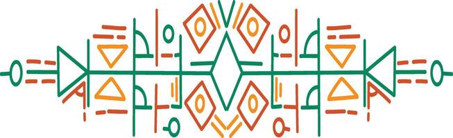 Aztec Dividers Element. in Minimalist Decoration. Isolated on White Background vector