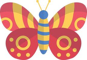 Adorable Butterfly Illustration with Cute Cartoon Style. with Beautiful Color Concept. vector