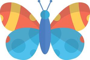 Adorable Butterfly Illustration with Cute Cartoon Style. with Beautiful Color Concept. vector