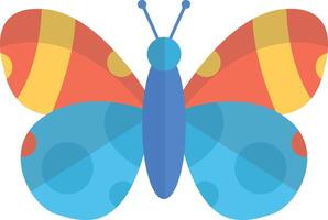 Adorable Butterfly Illustration with Cute Cartoon Style. with Beautiful Color Concept. vector