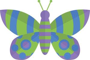 Adorable Butterfly Illustration with Cute Cartoon Style. with Beautiful Color Concept. vector