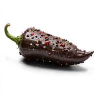 ancho Pimenta Sombrio chocolate estudado com seco ancho pimentas quebra separado e liberando uma rico png