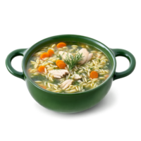 frango e Orzo sopa com aneto uma reconfortante sopa com concurso frango Orzo massa e png