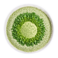 Fines herbes spices mandala a mandala of chervil tarragon and parsley with powder rising png
