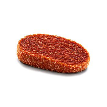 rebanado nduja con rojo color y untable textura suspendido y hilado comida y culinario concepto png