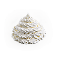 Soy milk whipped cream fluffy and pillowy dolloping and swirling with a dusting of vanilla png