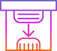 Save Line Circle Sticker Icon vector