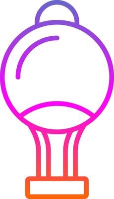 Curtain Top Line Circle Sticker Icon